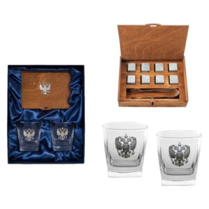 Набор для виски с камнями для охлаждения