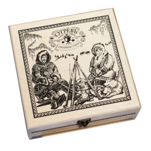 Подарочный набор c чаем «Сокровища Севера» в деревянной шкатулке