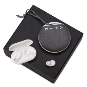 Подарочный набор с колонкой и наушниками «Full Music»