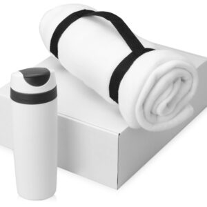 Подарочный набор Cozy с пледом и термокружкой