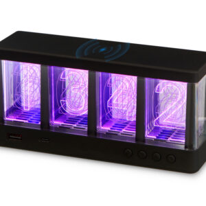 Часы с LED-подсветкой и беспроводной зарядкой «Cyber», 10 Вт