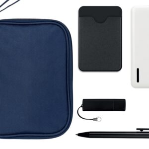 Тревел-набор с флешкой, повербанком и ручкой