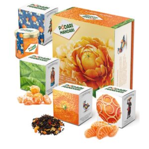 Подарочный набор с чаем и сладостями «ПодариМандари»