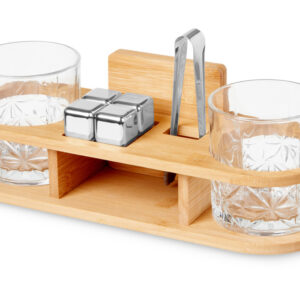 Набор для виски на бамбуковой подставке «Boulevardier»