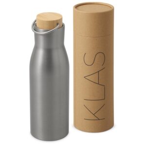 Вакуумная термобутылка с бамбуковой крышкой «Klas», 500 мл