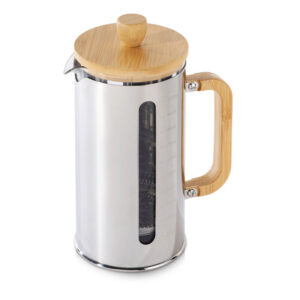 Френч-пресс в стальном корпусе и ручкой из бамбука «Coffee break»