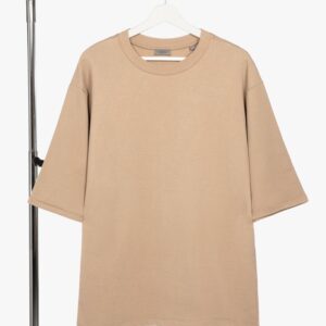 Футболка оверсайз унисекс Kosmos 2.0, бежевая