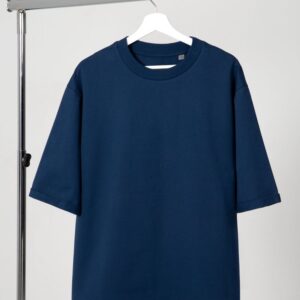 Футболка оверсайз унисекс Kosmos 2.0, темно-синяя