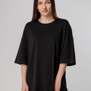 Футболка унисекс оверсайз Crosstown, черная