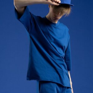 Футболка унисекс оверсайз T1, синяя