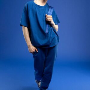 Футболка унисекс оверсайз T2, синяя