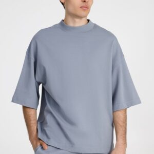 Футболка оверсайз унисекс T9, серая