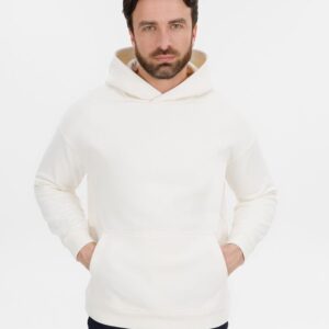 Худи оверсайз унисекс Snuggie, молочно-белое