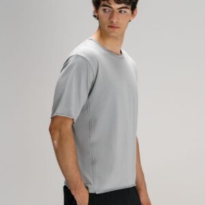 Футболка оверсайз унисекс Vozduh, светло-серая