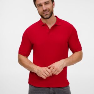 Рубашка поло унисекс Upswing, красная