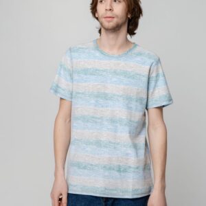 Футболка мужская Rayet двусторонняя, голубая с зеленым