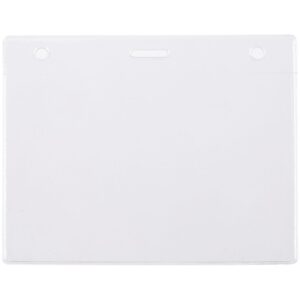 Карман для бейджа Lucid, горизонтальный, из фактурного ПВХ