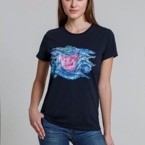 Футболка женская «Ван-Пиг», синяя