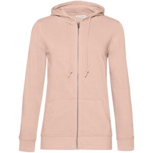 Толстовка на молнии с капюшоном женская BNC Inspire (Organic), розовая