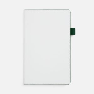 Ежедневник White Shall, недатированный, бело-зеленый