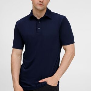 Рубашка поло унисекс Senti, темно-синяя