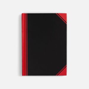 Блокнот Accenti Mini, черный с красным