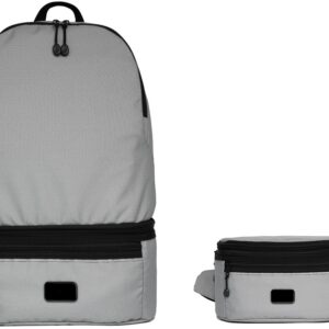 Рюкзак-трансформер 2-в-1 «Athletica» водостойкий с поясной сумкой из переработанного пластика