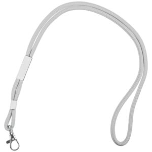 Шнурок для бейджа Tube Metal, серый