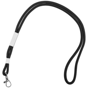 Шнурок для бейджа Tube Metal, черный