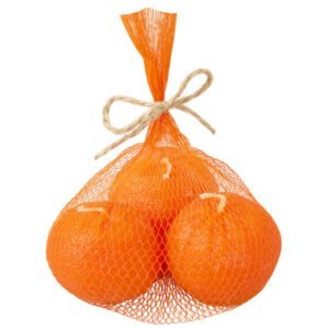 Набор свечей «Мандарины в сетке», без аромата