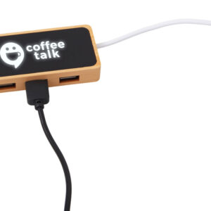 USB хаб с подсветкой лого «Reedia S5», 3*USB, 1*Type C