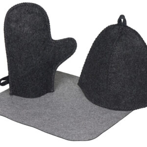 Банный набор из шапки, рукавицы и коврика «Calm»