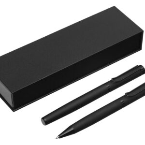 Подарочный набор из 2-х ручек «Black Lama» soft-touch