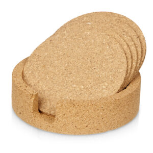 Набор костеров из пробки на подставке «Krock»