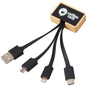 Кабель 3-в-1 с подсветкой лого «Reedia S6»