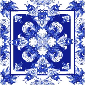 Платок «Гжель»