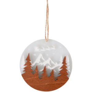 Деревянная подвеска на елку «Christmas»