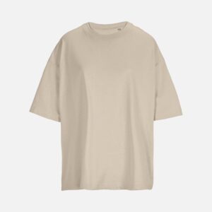 Футболка оверсайз женская Boxy Women, бежевая (льняная)