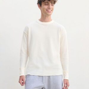 Футболка с длинным рукавом Thermal T, бежевая (неокрашенная)