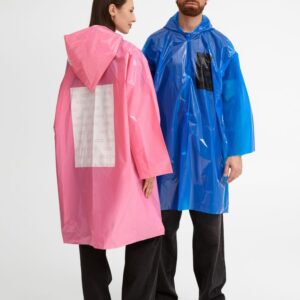 Дождевик-плащ CloudTime с печатью в один цвет на заказ