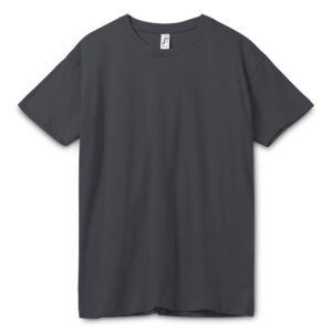 Футболка унисекс Regent 150, темно-серая (графит)