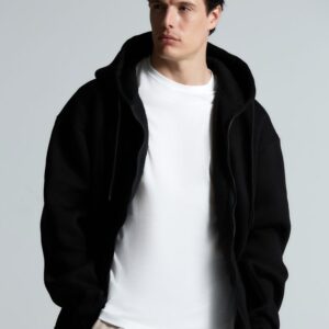 Толстовка унисекс оверсайз Zippy, черная