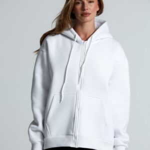 Толстовка унисекс оверсайз Zippy, белая