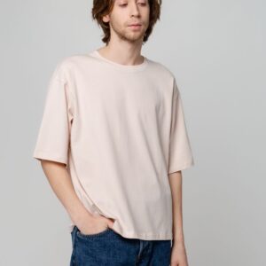 Футболка унисекс оверсайз Street Vibes, бежевая