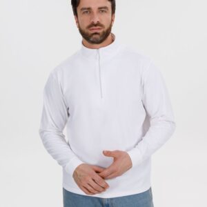 Свитшот на молнии Morfiss, белый