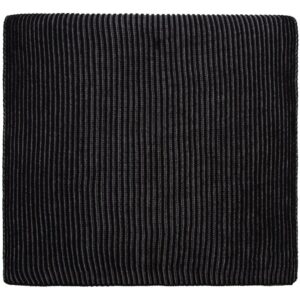 Шарф Nobilis, черный с серым меланжем