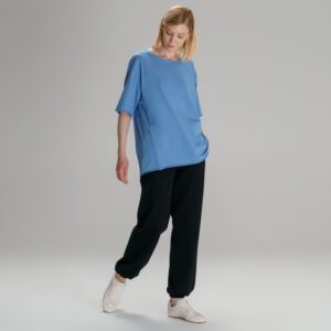 Футболка оверсайз унисекс Vozduh, синяя