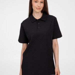 Рубашка поло унисекс Tervise, черная