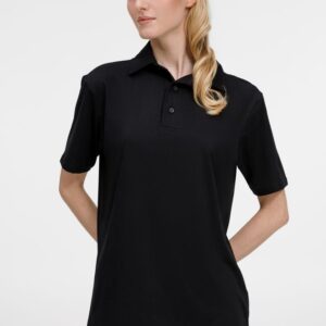 Рубашка поло унисекс Senti, черная