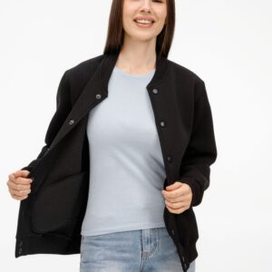 Бомбер унисекс AtmosWear, черный